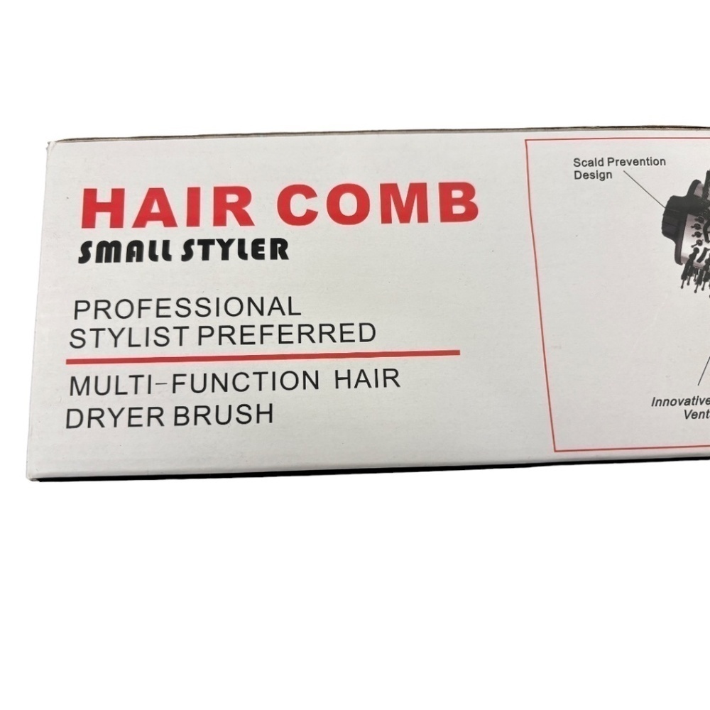 Hair Dryer Styler Brush Black and Gold Lightweight NIB - Picture 6 of 10